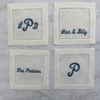 Wedding and Engagement Custom Cocktail Napkin Set
